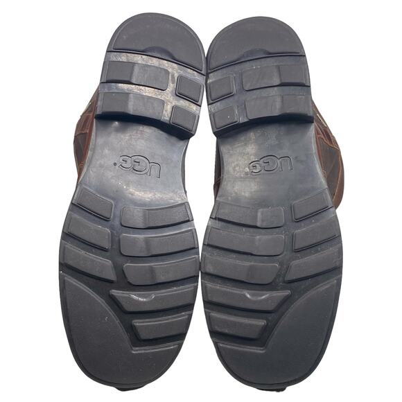 UGG Mens Che Corbitt Brown Leather Waterproof Boot Size US 10 - Picture 9 of 11